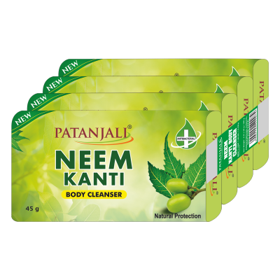 Patanjali Neem Kanti Body Cleanser (4x1) 45 Gm