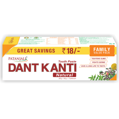 Patanjali Dant Kanti Natural Family Value Pack