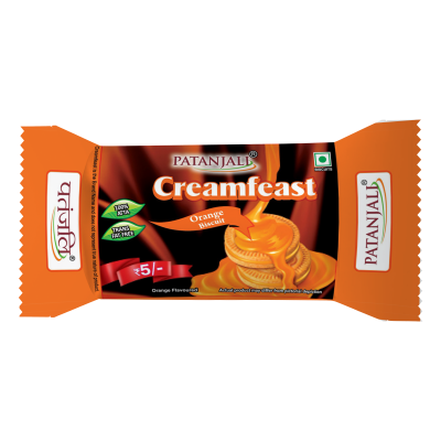 Patanjali Creamfeast Orange Biscuit