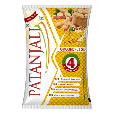 Patanjali Groundnut Oil Pouch